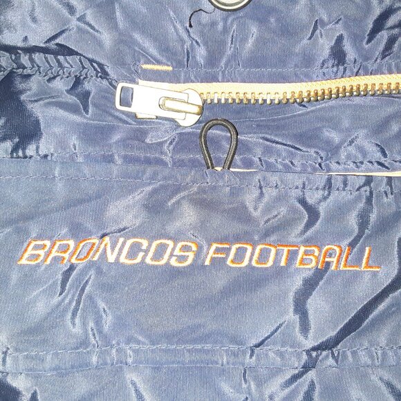 Official NFL Reebok Broncos Coat * Med -Large, Warm, VGUC, Roomy * Denver c2002 - Picture 5 of 14